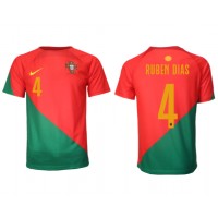 Fotballdrakt Herre Portugal Ruben Dias #4 Hjemmedrakt VM 2022 Kortermet